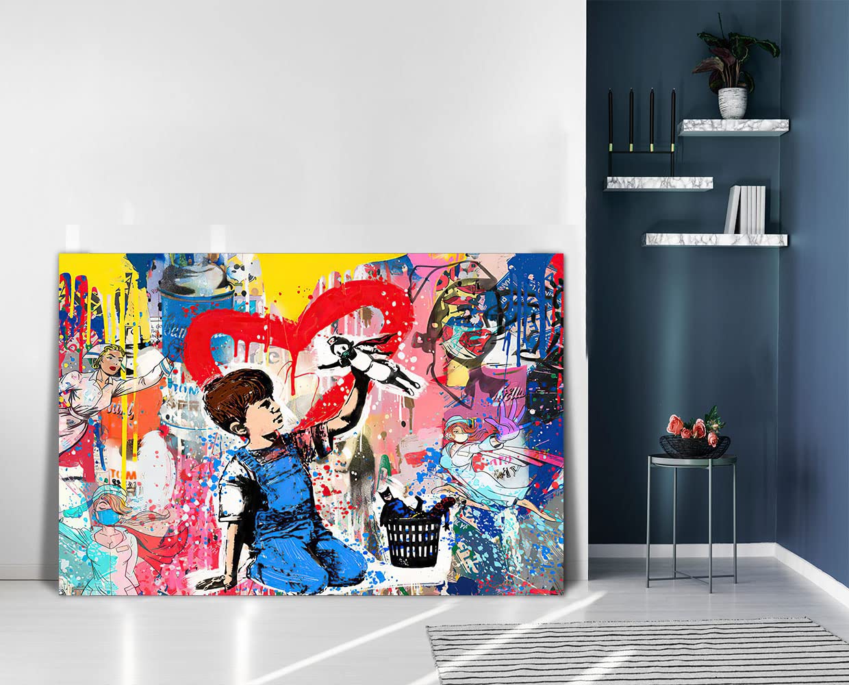 Amazon.co.jp: Banksy グラフィティ ストリートアート 小さな子供