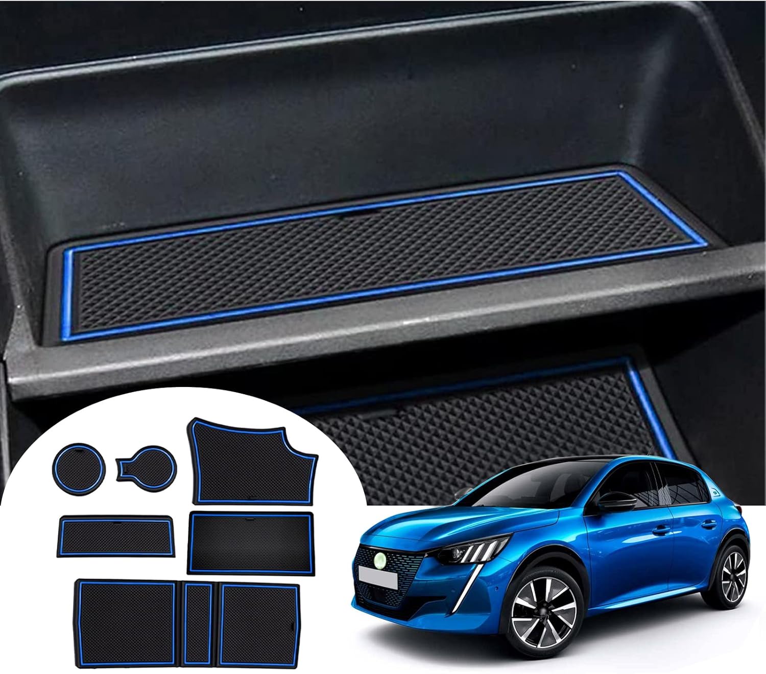 GAFAT Tappetini Antiscivolo Peugeot 208 e-208 / 2008 e-2008