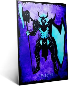 Displate Metal Poster Solo Leveling Shadows and Monsters - Iron Wall Art M