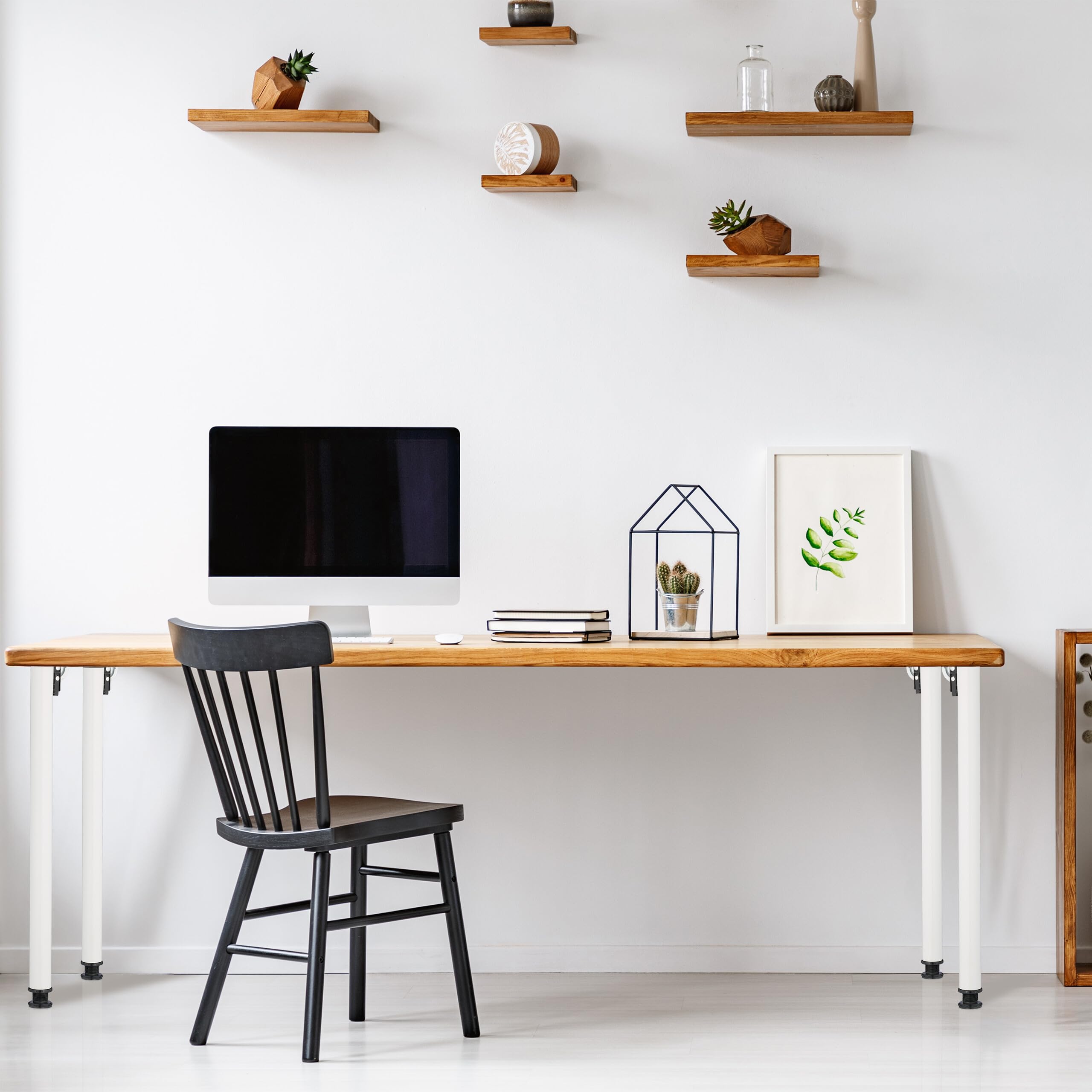 Set van 4 inklapbare tafelpoten - draagbare en stabiele inklapbare poten voor banken en laptoptafels, 30 cm hoogte, ideaal voor doe-het-zelfprojecten en ruimtebesparende oplossingen