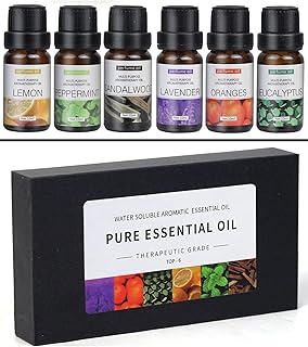 Luxury Fragrance Pure Essential Oil Set – 6 x 10ml Natural Perfume Oils Gift Set for Men & Women