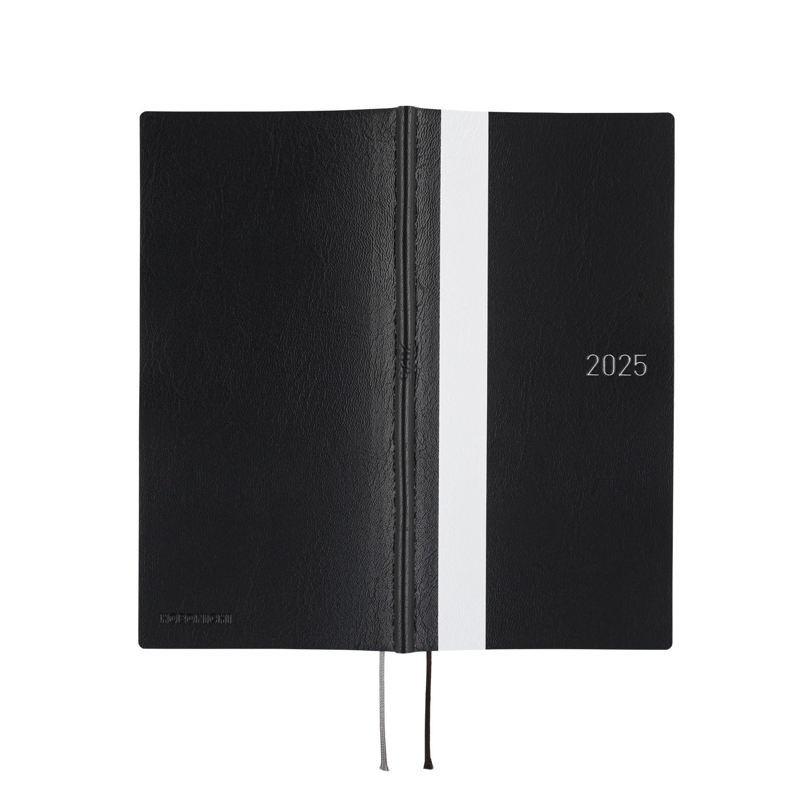 Hobonichi Techo 2025 Weeks [japonés/alto Y Delgado/abril Inicio/planificador] Línea Blanca: Negro