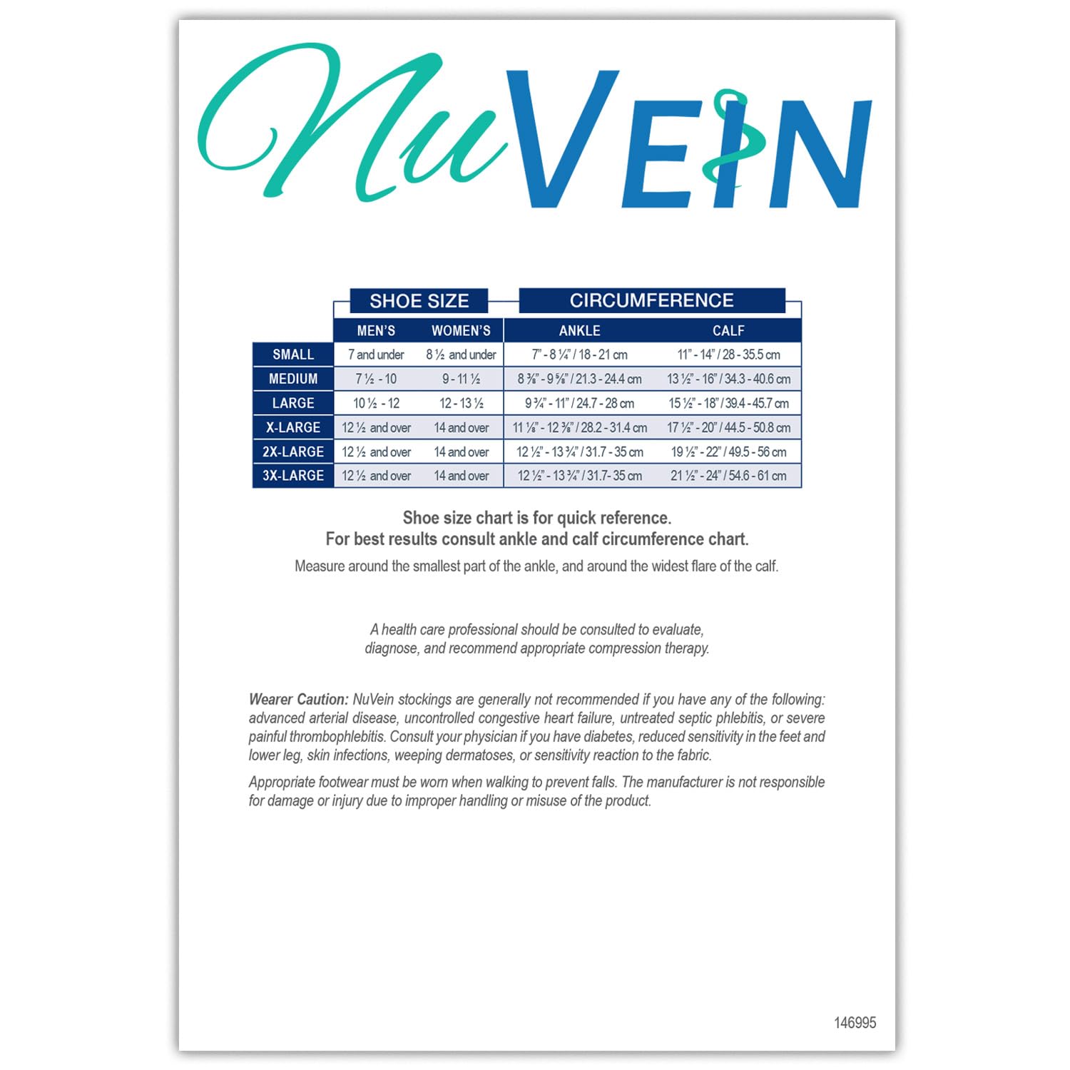 NuVein Medical Compression Stockings, 20-30 mmHg Support for Women & Men, Microfiber Knee Length, Closed Toe, Black, 2X-Large