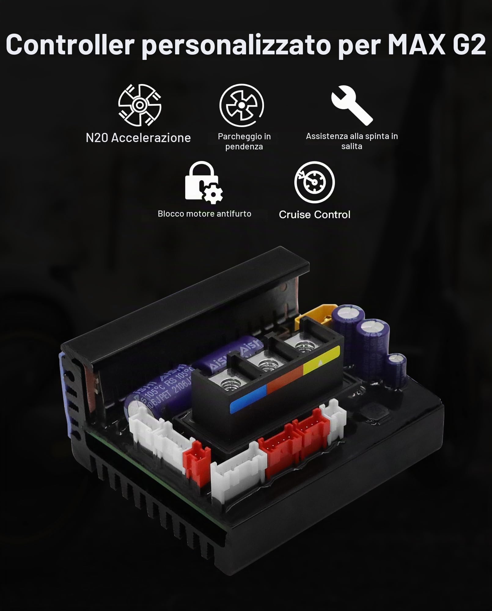 Controller G2 per Monopattino Elettrico Compatibile con Segway Ninebot Max G2 G2E G2D Kickscooter, 40 km/h Nuova Versione Personalizzata del Controller, Scooter Elettrico Accessori