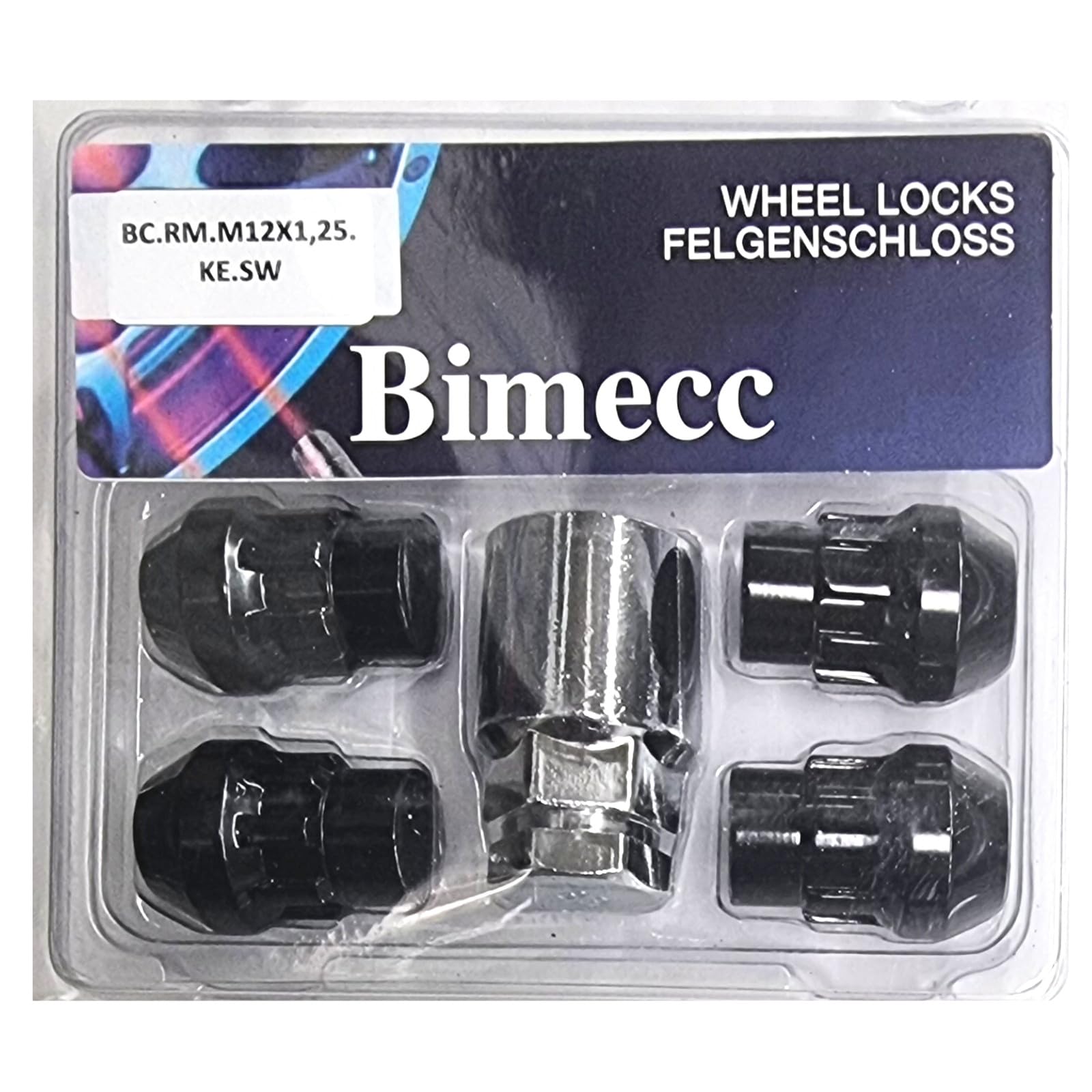 Blokada do felg M12 x 1,25, taśma stożkowa 60°, kompatybilna z Infiniti Mercedes Nissan Renault Subaru Suzuki, zestaw 4 zamków do felg, nakrętki zabezpieczające felgi, nakrętki zabezpieczające koła,