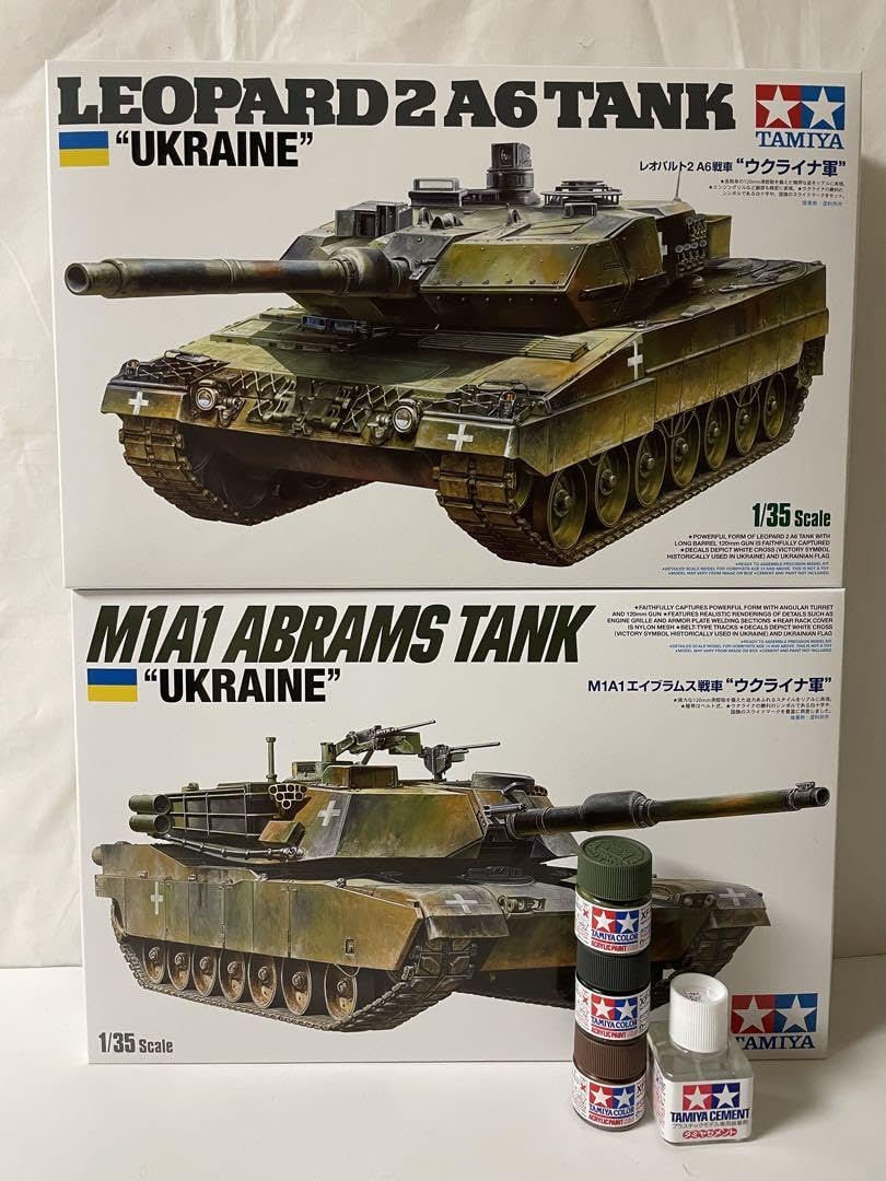 M1エイブラムスレオパルド2 ウクライナプラモデル