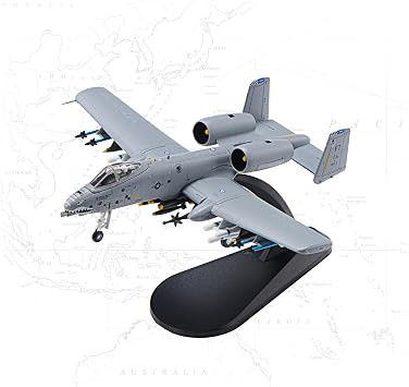 Udno Bay 1/100 A-10 Thunderbolt II Worthog Attack Airplane Metal Fighter Military Model