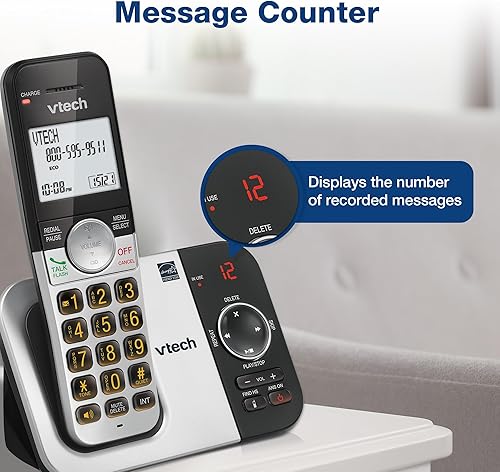 Miniatura 5 de VTech VG232 Teléfono inalámbrico con contestador automático - con pantalla grande Altavoz dúplex completo Identificador de llamadasllamada en espera