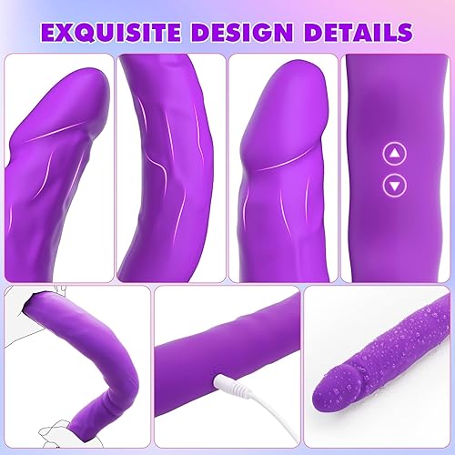 Miniatura 14 de ROSYSROSY - Consolador vibrador vibrador de doble extremo para parejas, juguetes sexuales – 15.7 pulgadas sin tirantes, consoladores de punto G