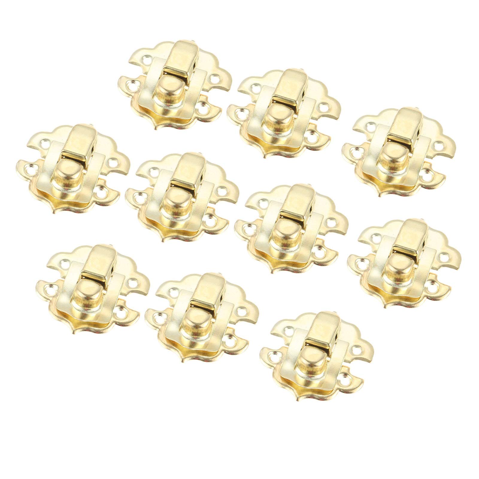 100 Serrature A Padlock Vintage In Ferro - Dimensioni 26x16 Mm, Per Scatole Di Legno, Bottiglie, Gioielli, Colore Bronzo O Giallo