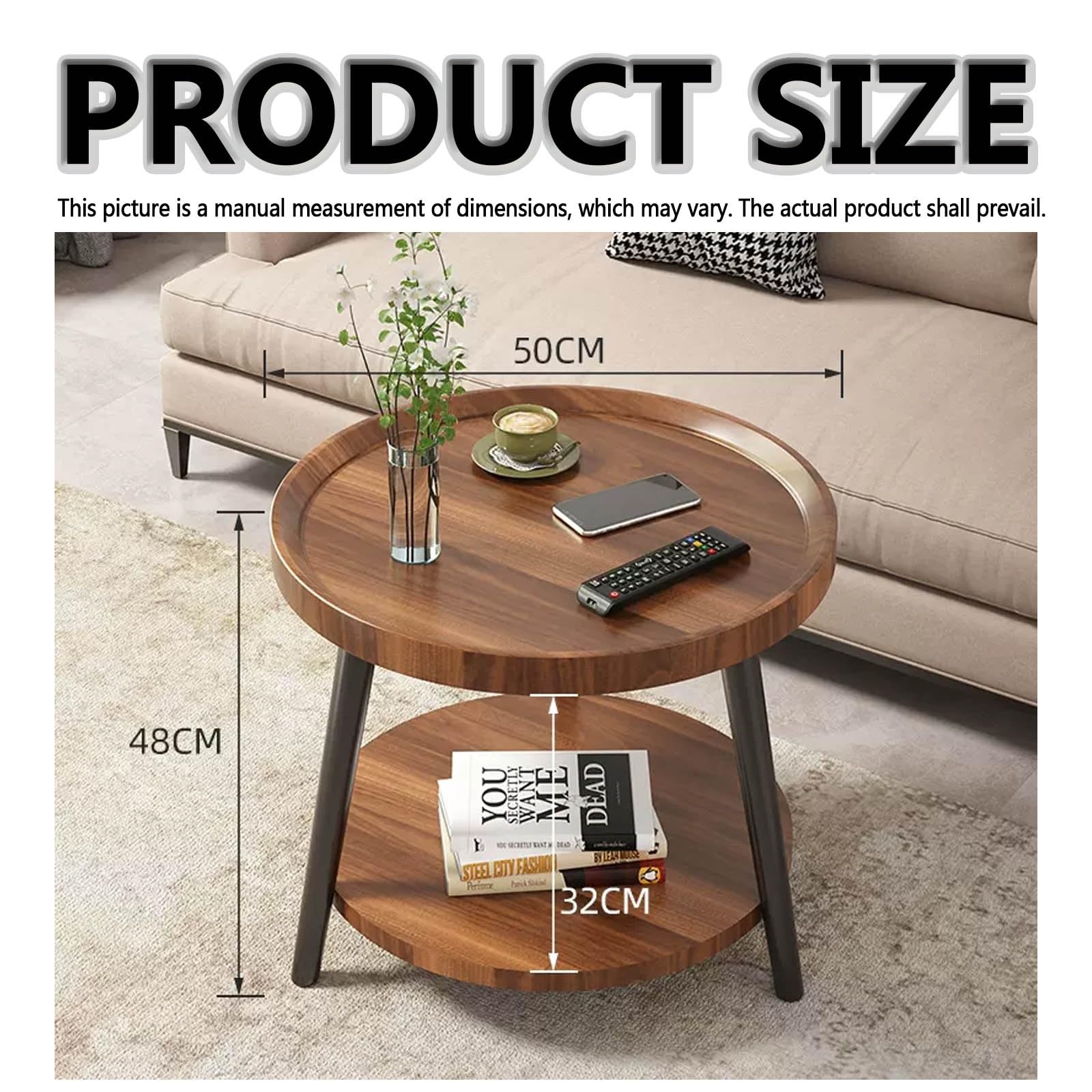 Amazon｜レトロなソファサイドテーブル、モダンなリビングルーム用