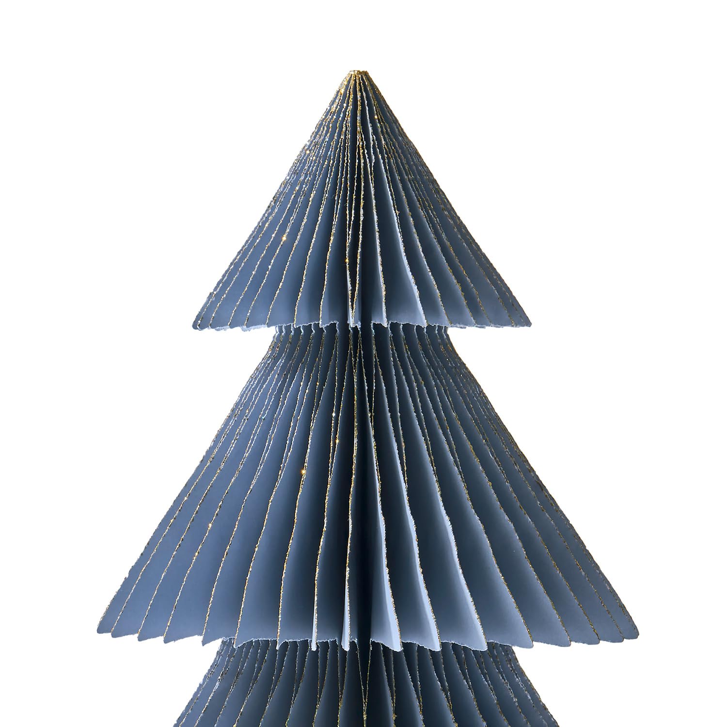 Sapin De Noël En Papier Nid D'abeille - Lot De 2 (30 Cm Et 15 Cm) - Décoration De Table, Mur, Bureau - Écologique Et Pliable