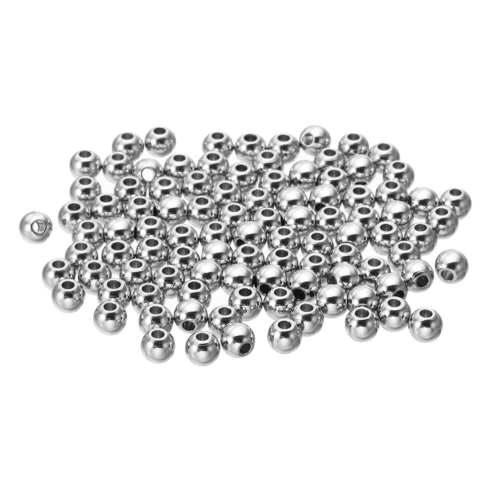 PATIKIL Smooth Round Spacer Beads