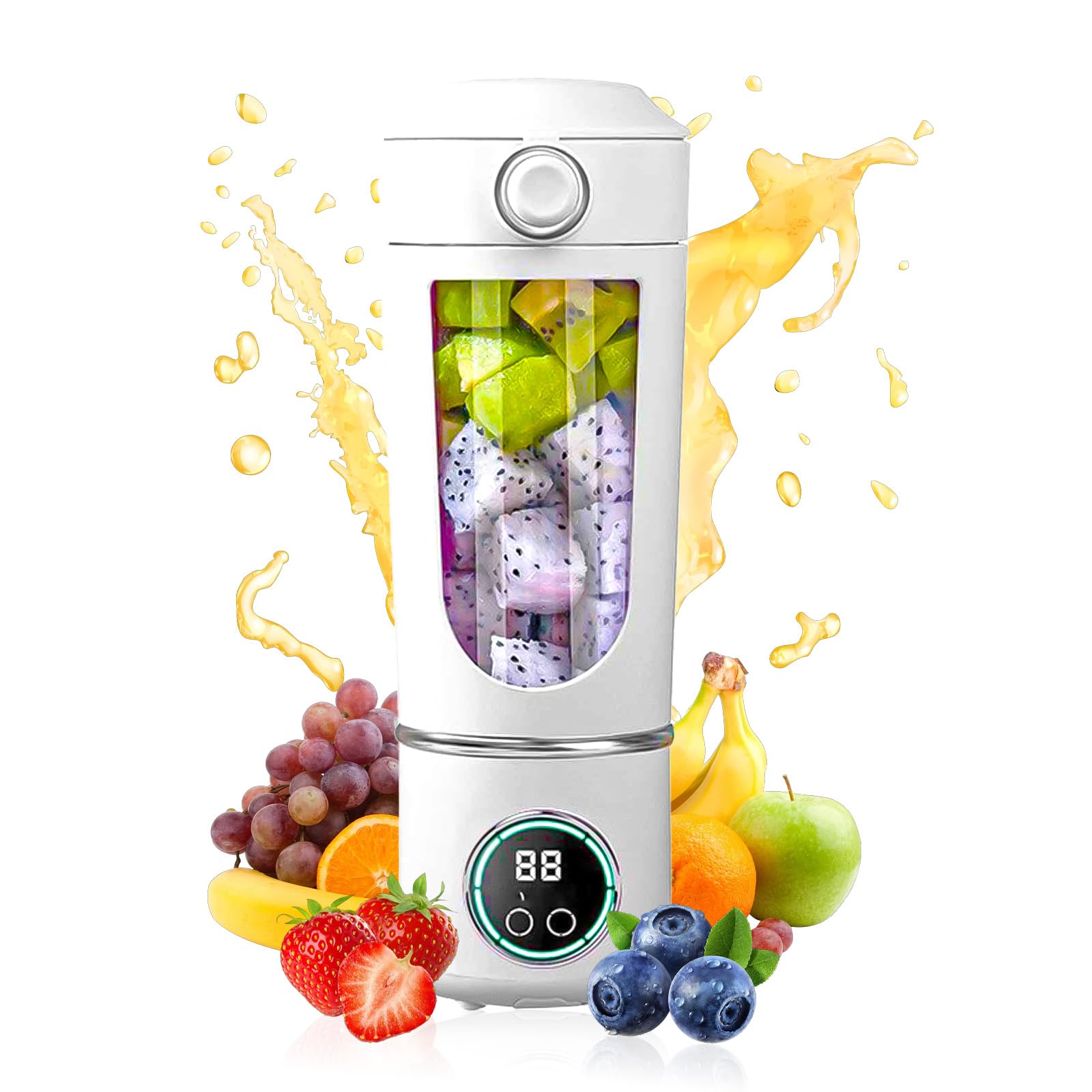 Portable Juicer Blender 700ml Smoothie Maker USB Rechargeable with 12 Blade