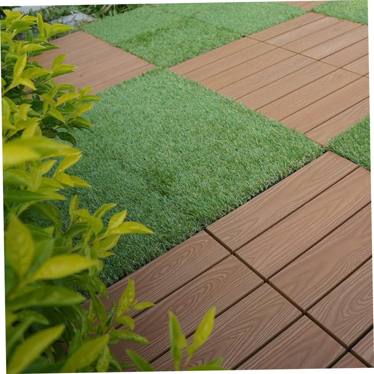 4pcs Artificial Lawn Mat Realistic Fake Grass Turf Pad for Garden Landscaping and Outdoor Decor Material No Maintenance Needed for Home and Shop Use