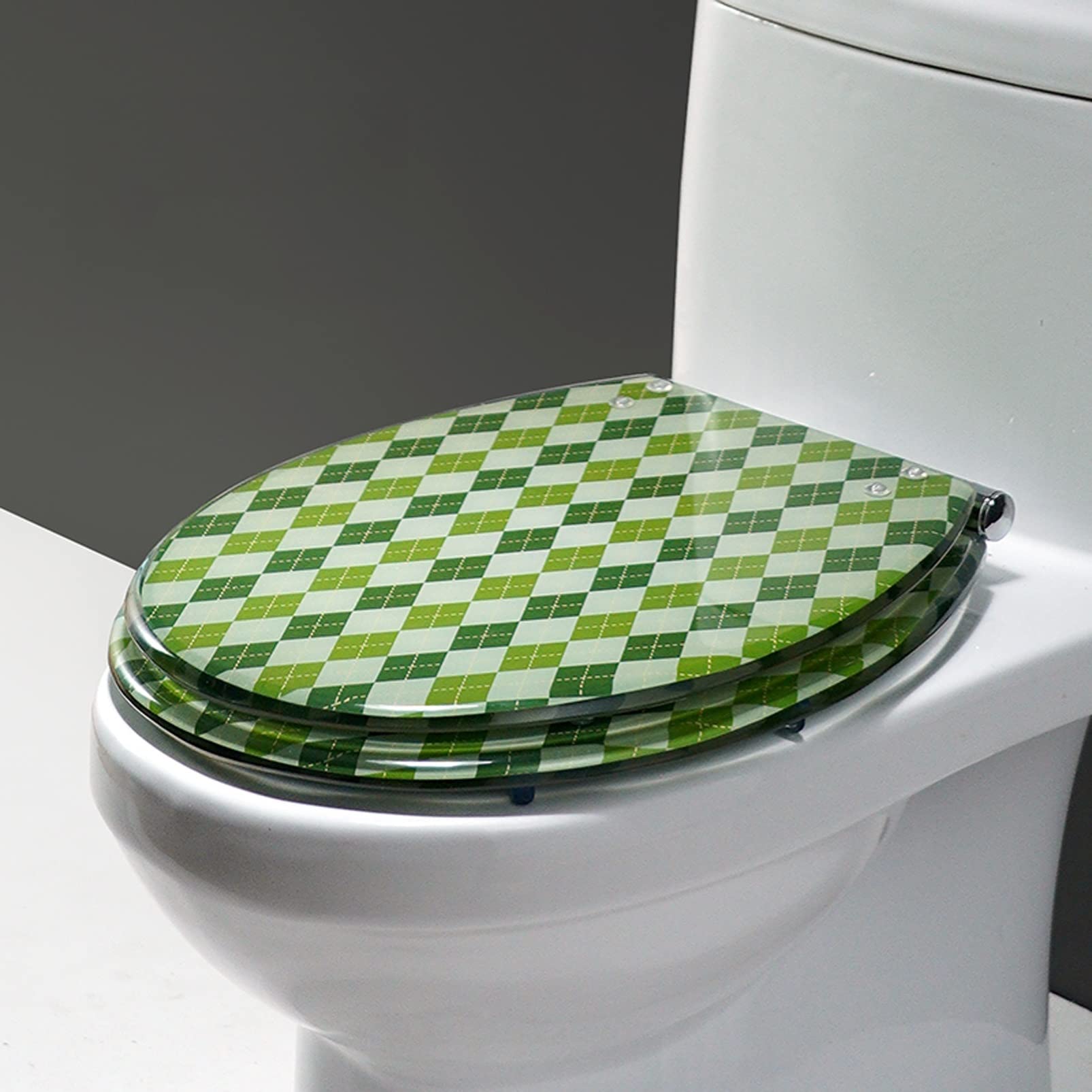 Siège de toilette robuste avec installation facile et abattant WC en résine