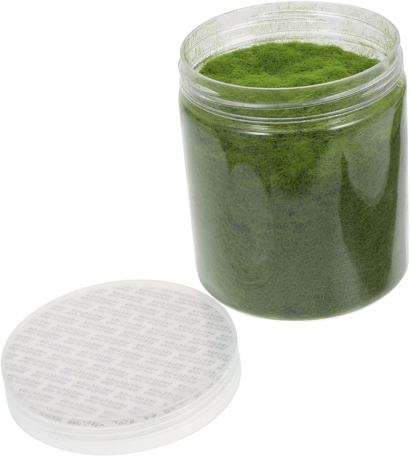 Nylon Simulated Moss, 650ml Artificial Grass Powder Flocking Powder, Fake Green Moss for Mini Indoor Flowers and Plant Pots, Fake Static Grass for DIY Mini Fairy Garden Decoration