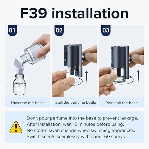 Miniatura 7 de Ceeniu Ambientadores de coche  F26F39  Recambio de perfume dedicado  1.5 fl oz  Se puede utilizar durante 2  6 meses  Fabricado con extractos de