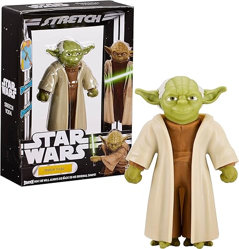 STAR WARS Yoda - Figura de acción estirable Yoda estira, tira y tuerce Coleccionable, elástica y divertida