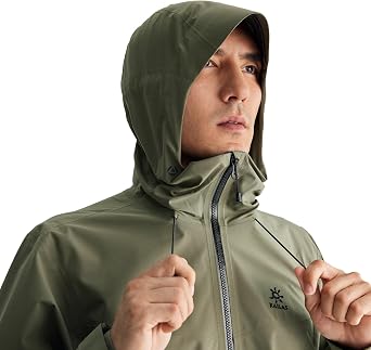 KAILAS Men's Rain Hard Shell Jacket Hooded Waterproof Windproof Breathable Lightweight Hiking Mountain Outdoor Jacket