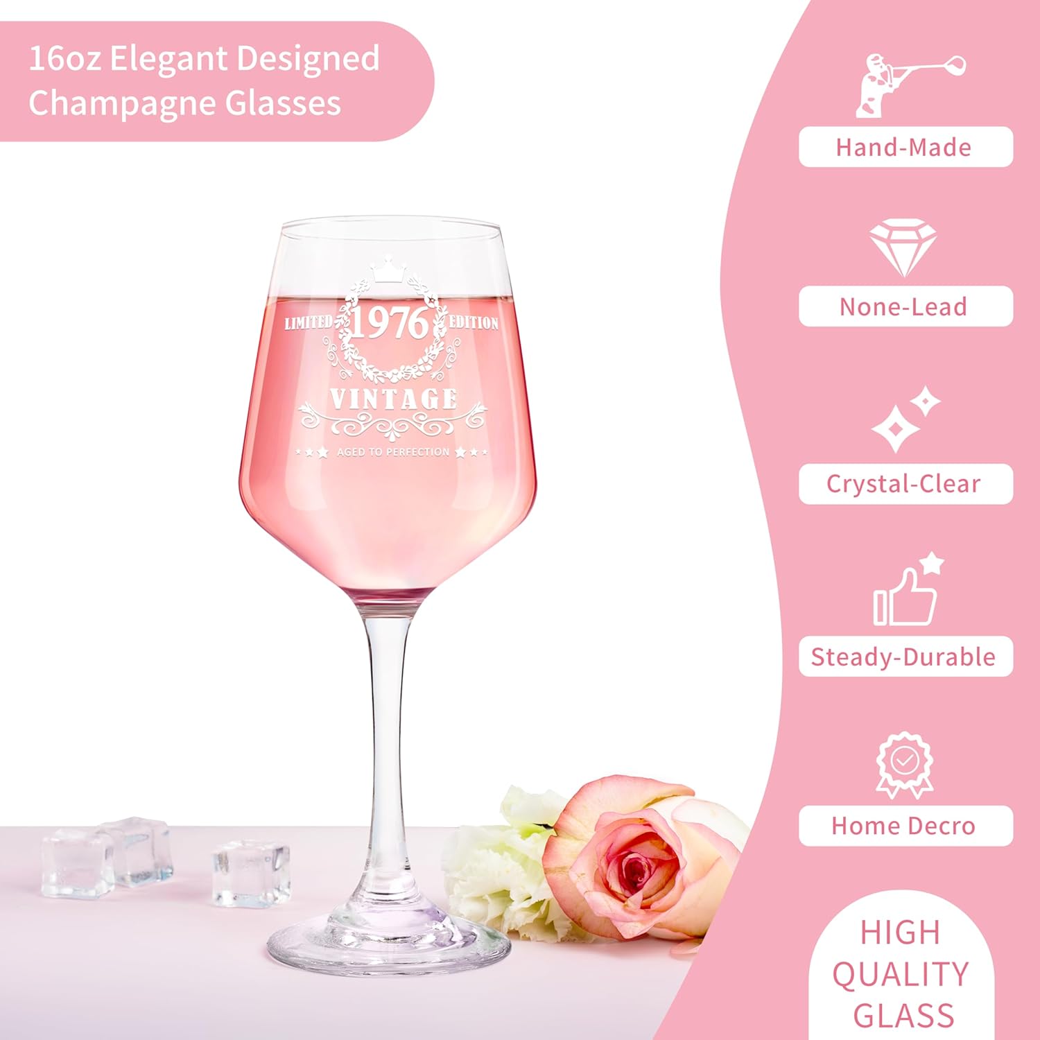 LUCOTIYA 50th Birthday Gifts for Women 50th Birthday Gifts for Her Vintage 1976 Gifts Idea For Women,Friends,Sister,Mom,Aunt - Image 3