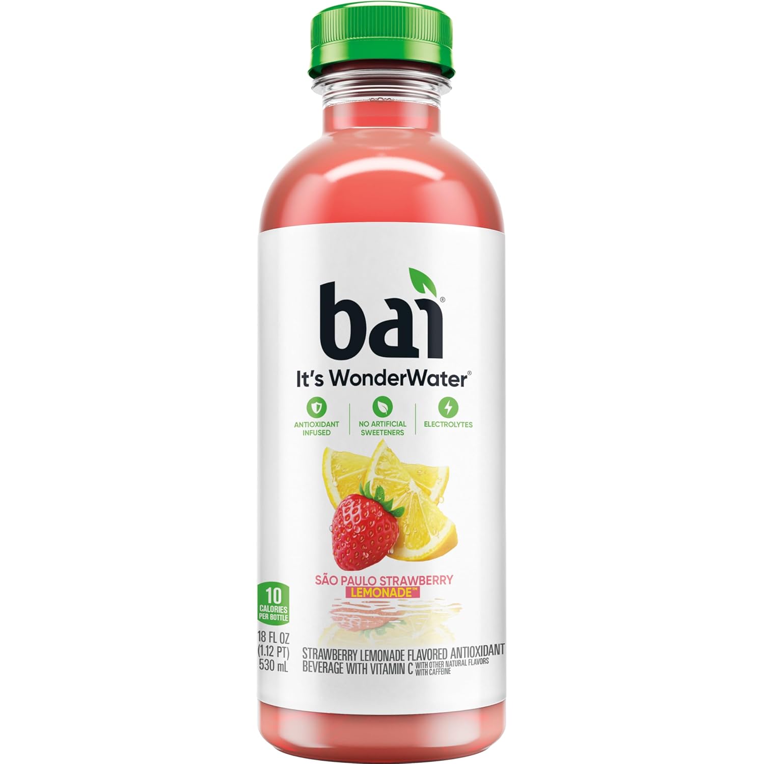 Bai Antioxidant Infused Water Beverage, São Paulo Strawberry Lemonade