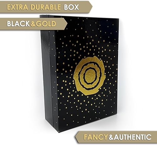 Miniatura 2 de 15 Preserved Red Roses in a Black and Gold Gift Box Long Lasting Real Roses Romantic Gift Naturally Preserved Flowers FREE SHIPPING