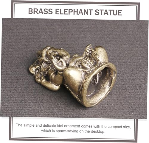 Miniatura 9 de Garneck Elefante Dios Ornamento Nisa Latón Animal Ofic