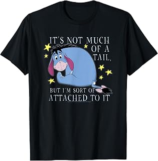 Winnie The Pooh Eeyore Not Much of A Tail V2 T-Shirt Small