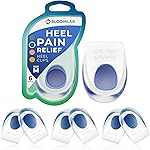 Gel Heel Pads, 6 Pack, for Achilles Tendonitis, Shoe Wedge Inserts for Plantar Fasciitis, Bone Spur, Foot Pain Relief Support, Comfort Cushion Insoles for Women/Men