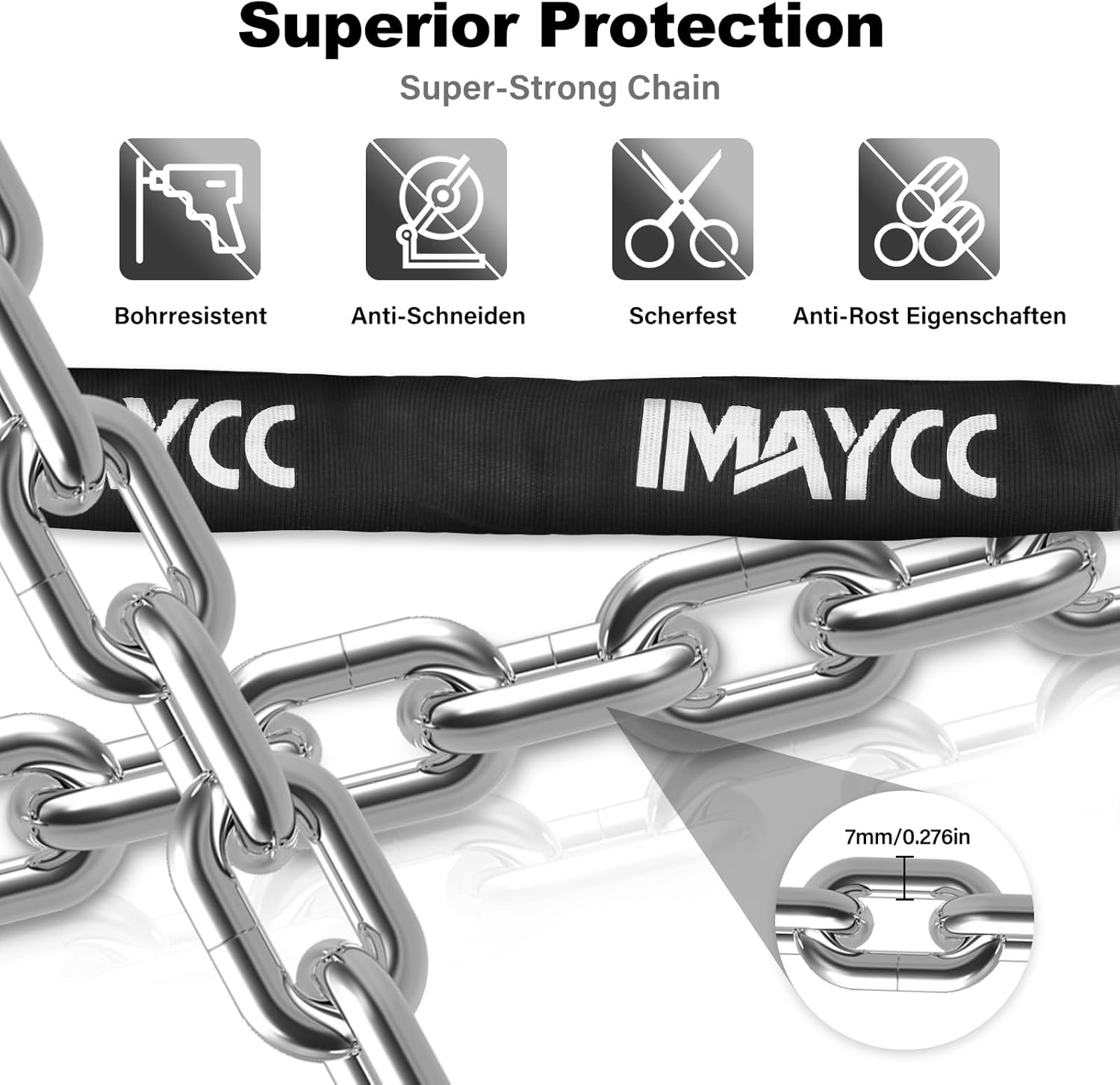 Scooter Locks Anti Theft,Bike Chain Lock with Key,Electric Scooter Lock Anti Theft for Segway,Ninebot and Bicycle Lock Cable Accessories