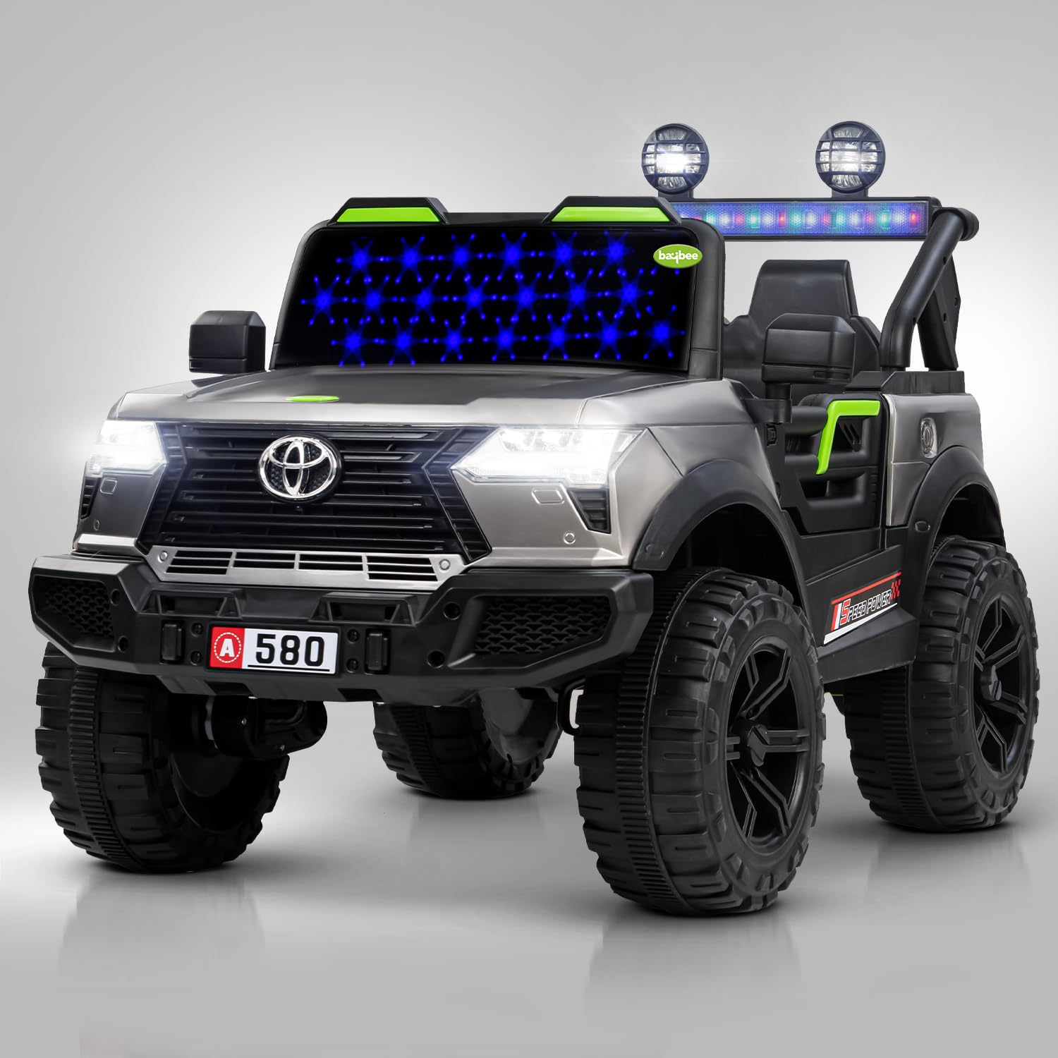 Baybee Ceyato Battery Operated Jeep for Kids, Ride on Toy Kids Car with Light & Music | Baby Big Rechargeable Battery Car | Electric Jeep Car for Kids to Drive 3 to 8 Years Boy Girl (Grey) (B0DBZXC4CP) Amazon Price History, Amazon Price Tracker