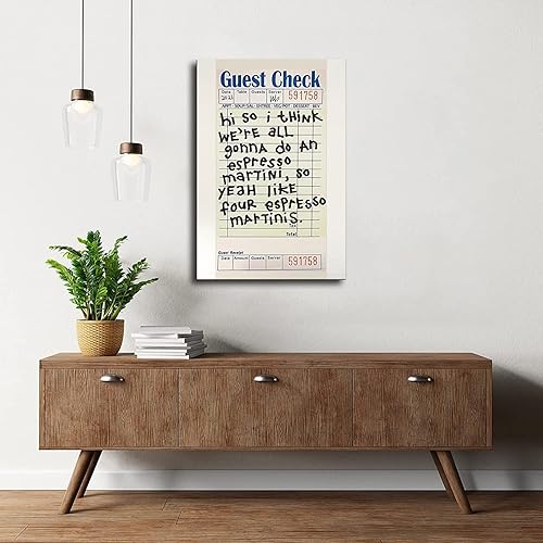 Miniatura 3 de Póster impreso con diseño de Martini Espresso a cuadros de invitados, cuadro impreso, cuadro para decoración del hogar, dormitorio, regalo, sin