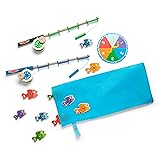 Melissa & Doug Catch & Count Wooden Fishing Game With 2 Magnetic Rods Frustration-Free Packaging