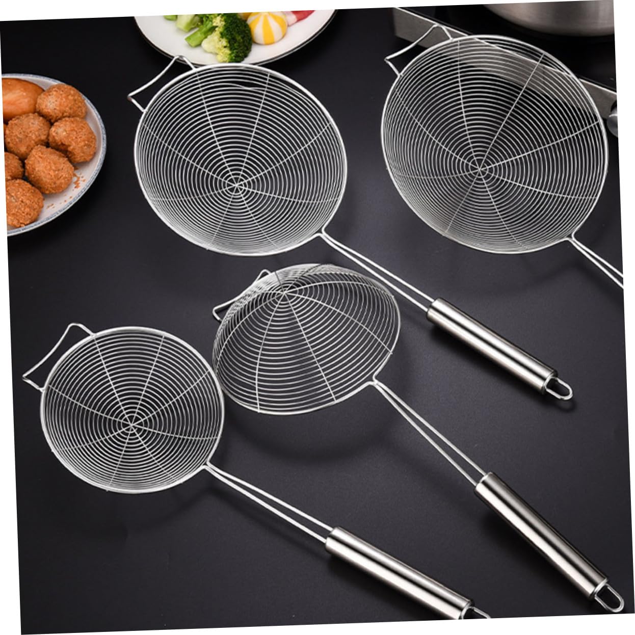 écumoire Friture 39.5cm Professionnelle Écumoire Friture RÖSLE - Acier Inoxydable 18/10 - Manche Rond Avec œillet Suspension Araignée Cuisine écumoire Friture 39.5cm Professionnelle Écumoire Friture RÖSLE - Acier Inoxydable 18/10 - Manche Rond Avec œillet Suspension Araignée Cuisine