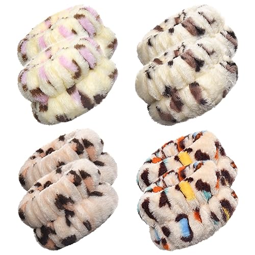 Muñequeras para lavar la cara, pulseras de spa, 8 unidades, toallas de muñeca de microfibra, pulseras de lavado facial, bandas absorbentes para