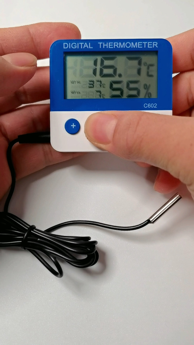 LXSZRPH Reptile Thermometer Hygrometer With High Low Temperature