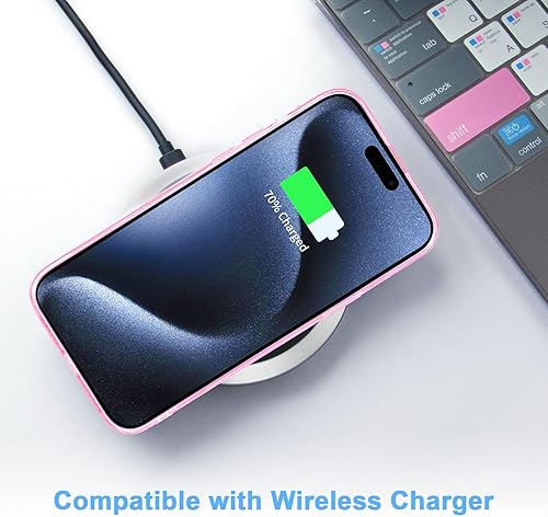 Vista 43 de JJGoo Funda transparente compatible con iPhone 15 Pro, funda de teléfono de TPU suave y transparente, a prueba de golpes, funda delgada para Negro