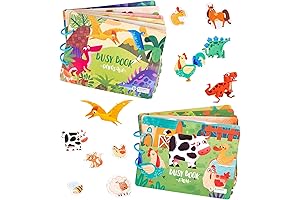 2 Pack DIY Montessori Busy Book for Toddlers, Montessori Quiet Book for...