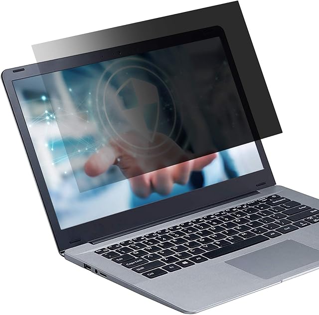 DISTANCEE 14Inch Laptop Privacy Screen Filter, Anti Glare Screen Protector, Anti-Scratch, Widescreen Monitor Screen Privacy Filter-16:9 Aspect Ratio