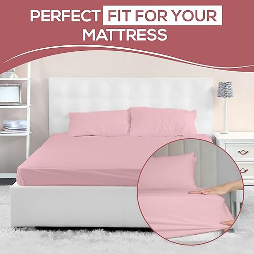 Miniatura 8 de Superity Linen Sábana bajera ajustable individual XL hecha de algodón. Sábana de algodón que absorbe la humedad para un sueño transpirable, seco y