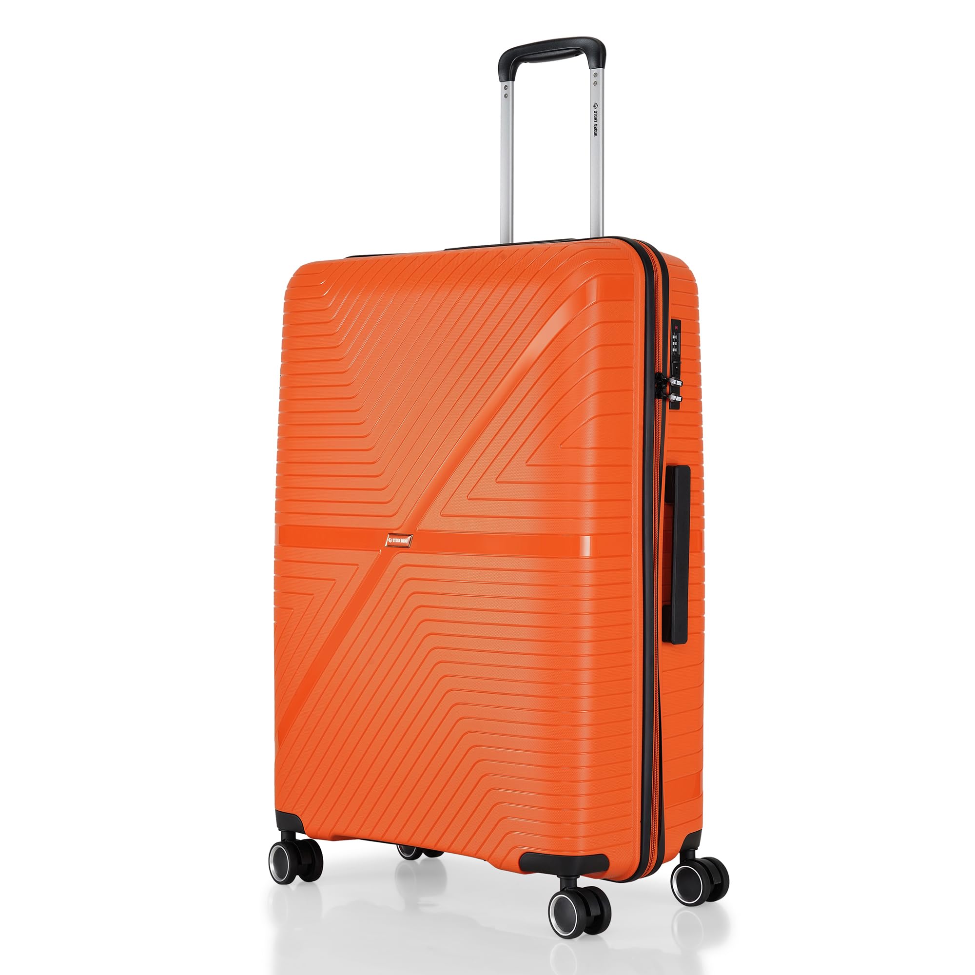 by Nasher Miles Axis Hard-Sided Polypropylene Check-in Luggage Orange 28 inch |75cm Trolley Bag