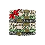 Green Hair Ties for Thick Hair, Grab & Go Ponytail Holders, 8 Pack, Cadet, Thick No-Crease Bands with Strong Hold, Damage-Free Design, Earthy Neutral Blend | L. Erickson