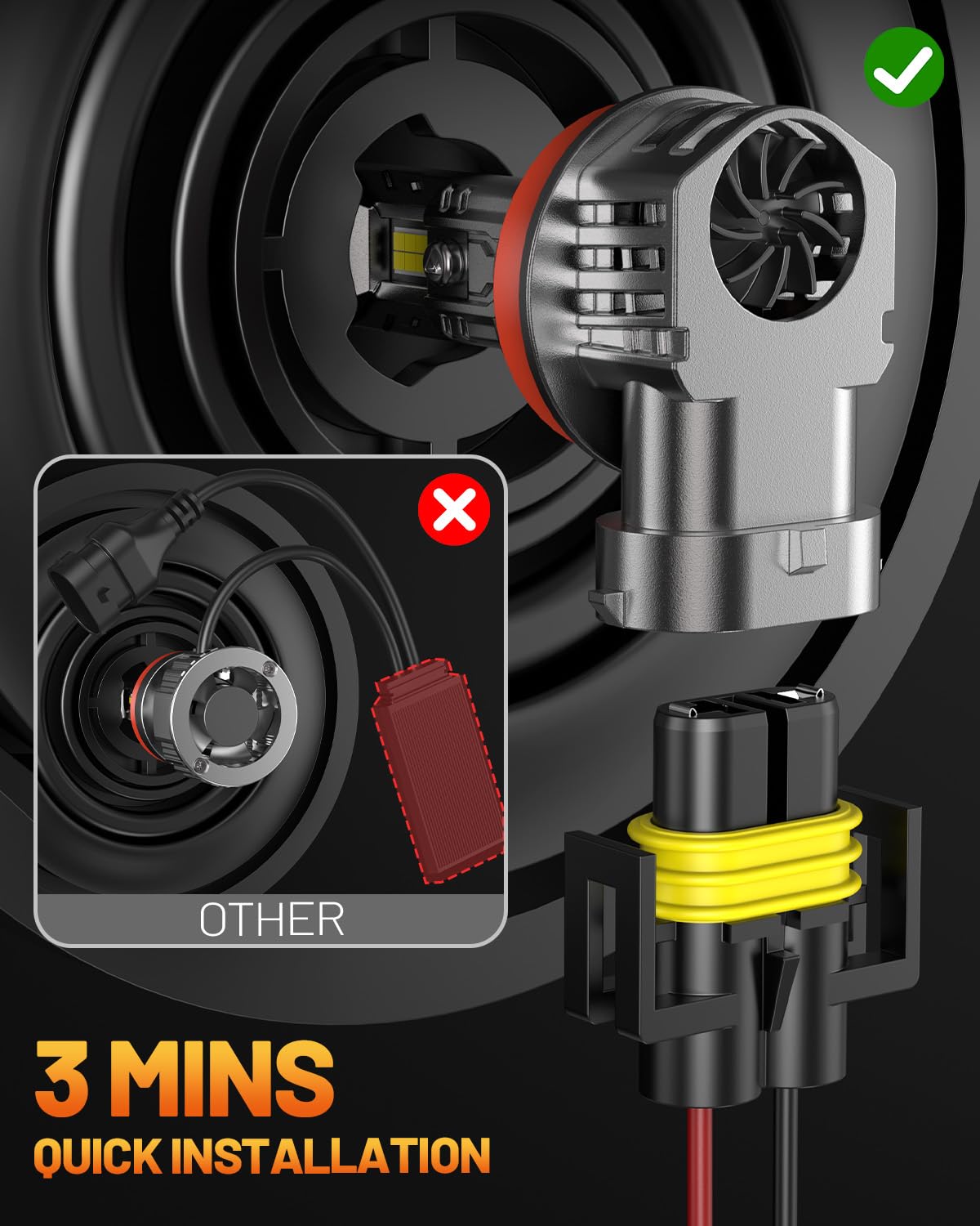 Fahren H11/H9/H8 Luz antiniebla