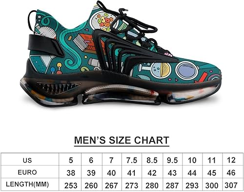 Miniatura 2 de Physics Biochemistry Science Men's Running Shoes Fashion Walking Sneakers Lightweight Casual Sports Shoes for Women