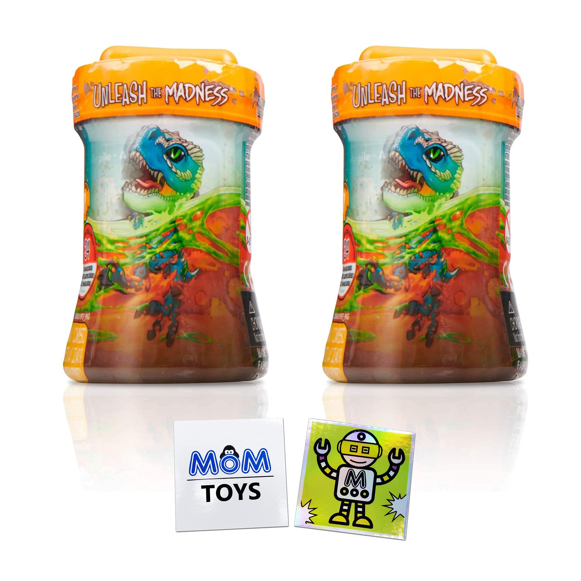 MOTIONRUSH Miniature Hybrid Creatures Untamed Mad Lab Minis – Series 1 – 2 Pack with 2 My Outlet Mall Stickers