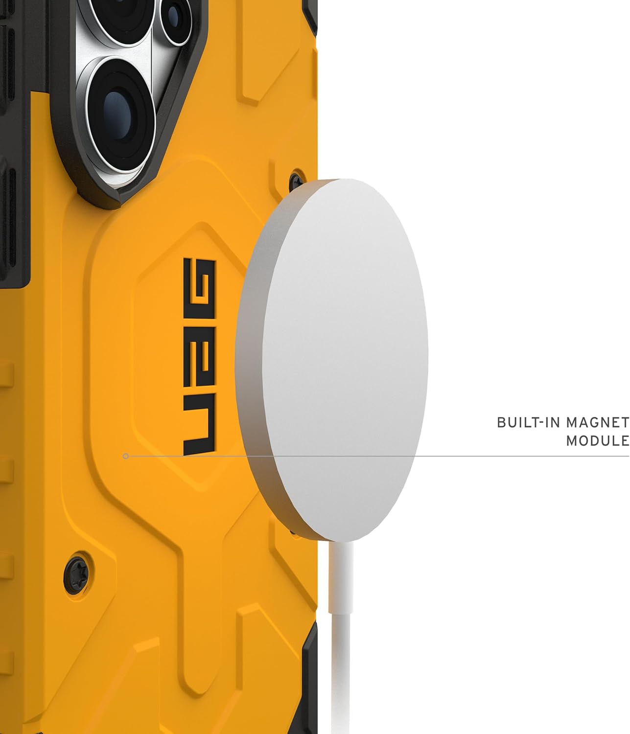 URBAN ARMOR GEAR UAG for Samsung Galaxy S26 Ultra Case 6.9" Pathfinder - Magnetic Charging Compatible Rugged Military Drop Tested Protective Cover, Heritage Yellow