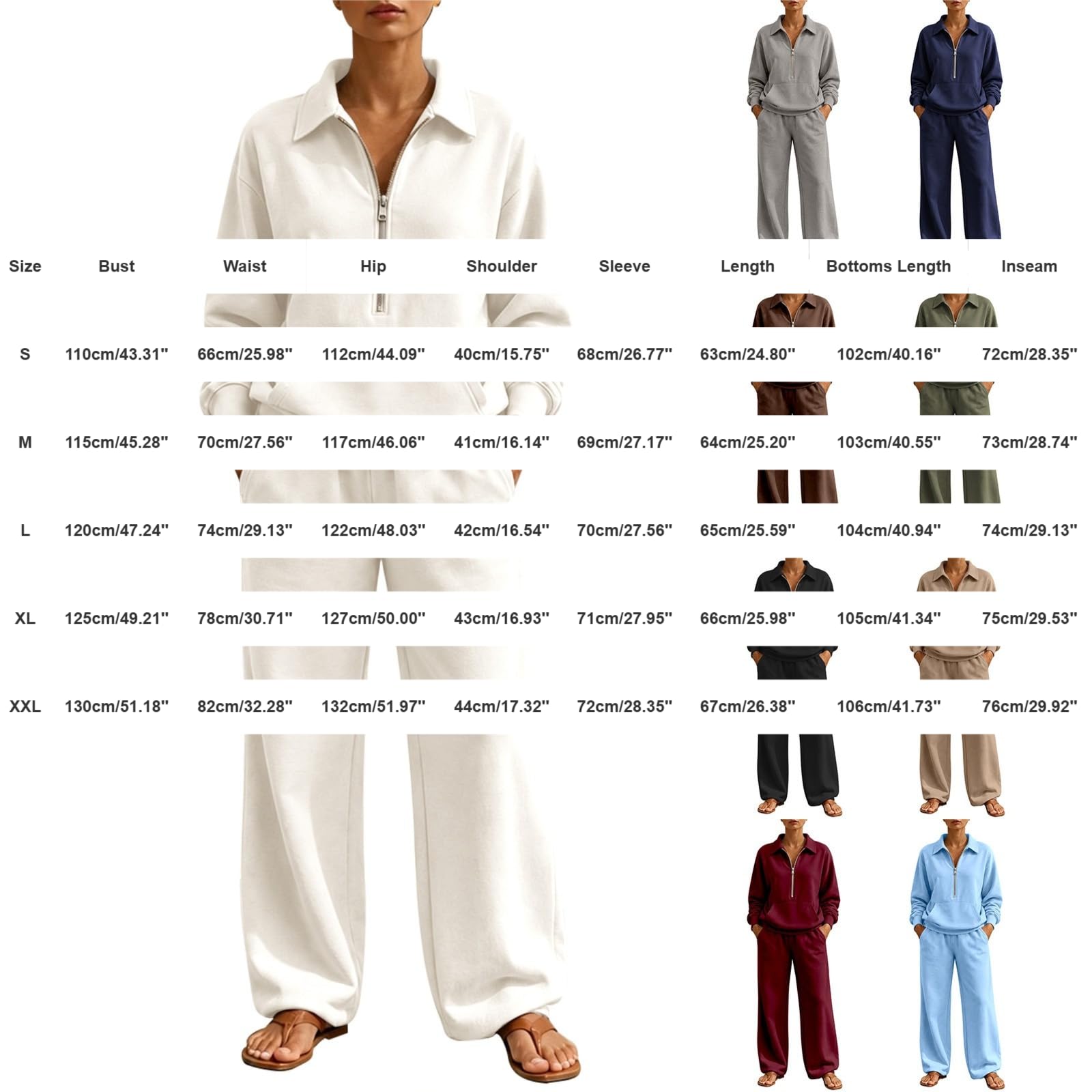 Sportanzug Damen Baumwoll Trainingsanzüge Oversize Sportbekleidung Homewear