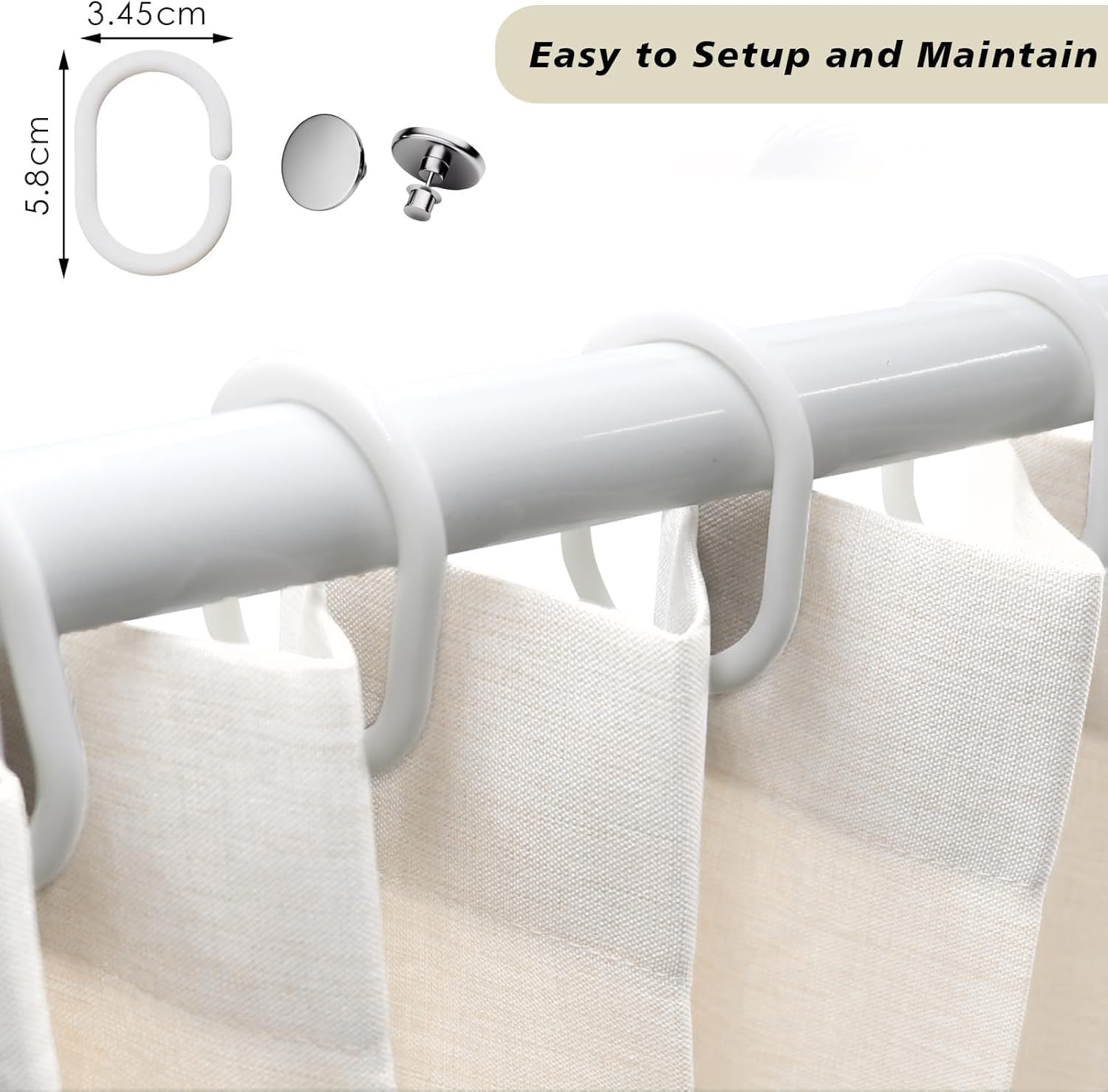 Personalizable Cortina Plegable baño corrediza，Separador de Espacios Interiores，Adecuado para Puertas correderas, armarios-Beige- 220x200cm