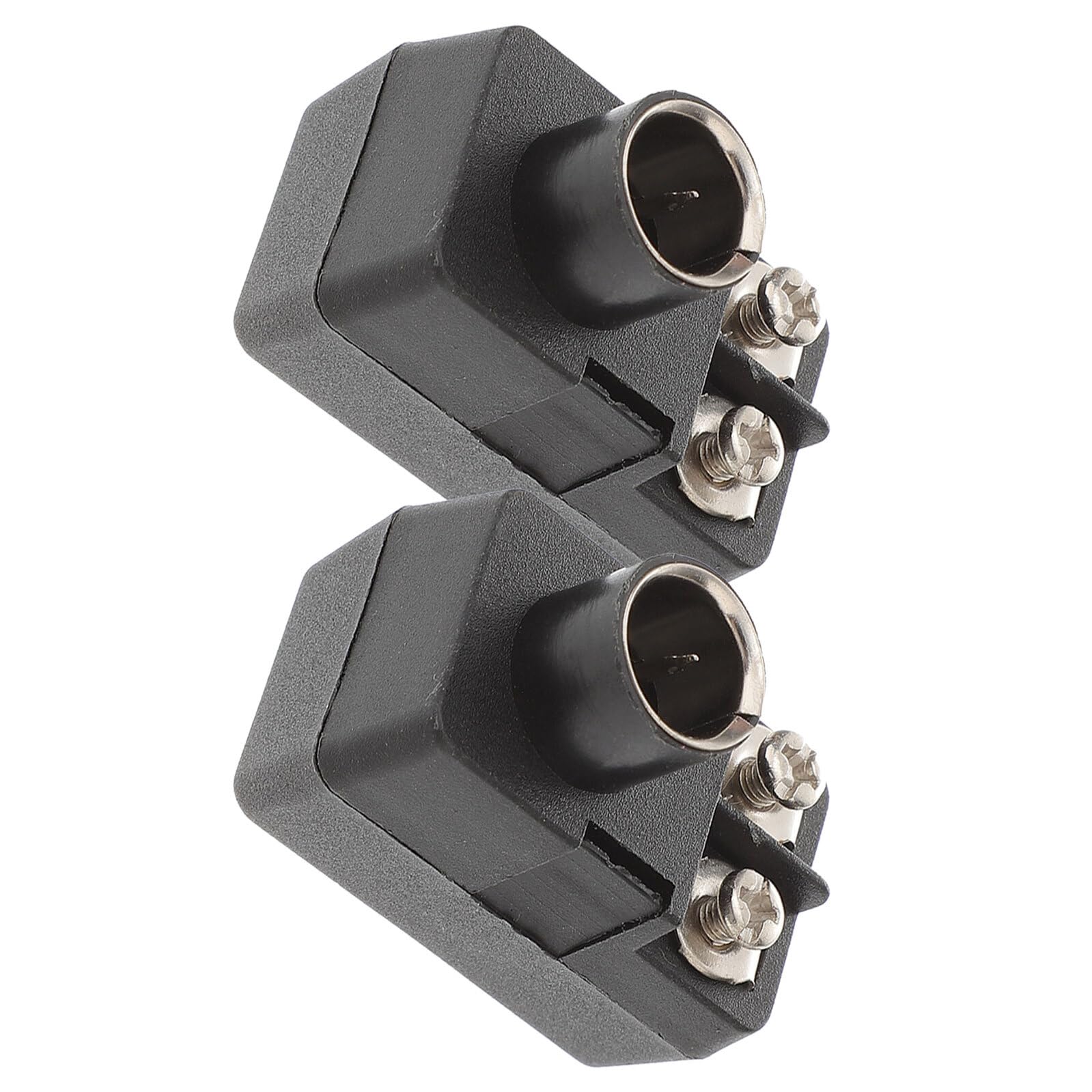 75-300 Ohm Tv Signaladapter Schwarz 2 Stück Metall Abs